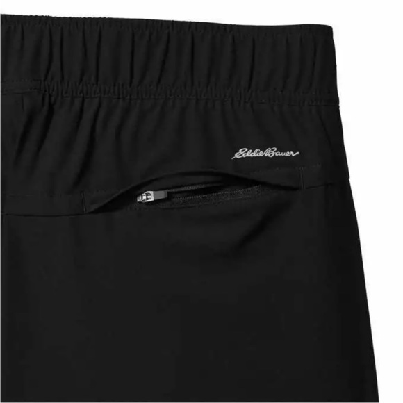 NWT Eddie Bauer Departure Women's Ankle-Length Pants black lightweight UPF 50+ - Picture 4 of 4